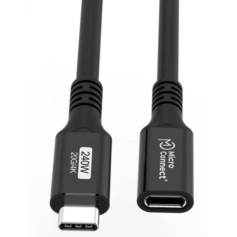 MicroConnect USB3.2CC05EX Premium cavo prolunga USB-C, 0,5 m, USB 3.2