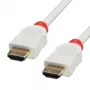 Lindy 41413 Cavo HDMI 3 m HDMI tipo A (standard) rosso, bianco