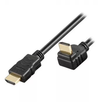 Cavo HDMI High Speed Techly con Ethernet A/A M/M 5 m angolato nero ICOC HDMI-LE-050