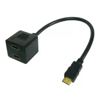 Cavo HDMI Techly ICOC-HDMI-F-002 0,3 m HDMI Type-A (standard) 2 x HDMI Type-A (standard) nero