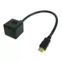 Cavo HDMI Techly ICOC-HDMI-F-002 0,3 m HDMI Type-A (standard) 2 x HDMI Type-A (standard) nero