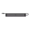 Lindy DST-Mini XT 810, mini docking station per laptop USB-C con display singolo (8K) o doppio display (4K60) e ricarica passante 100W