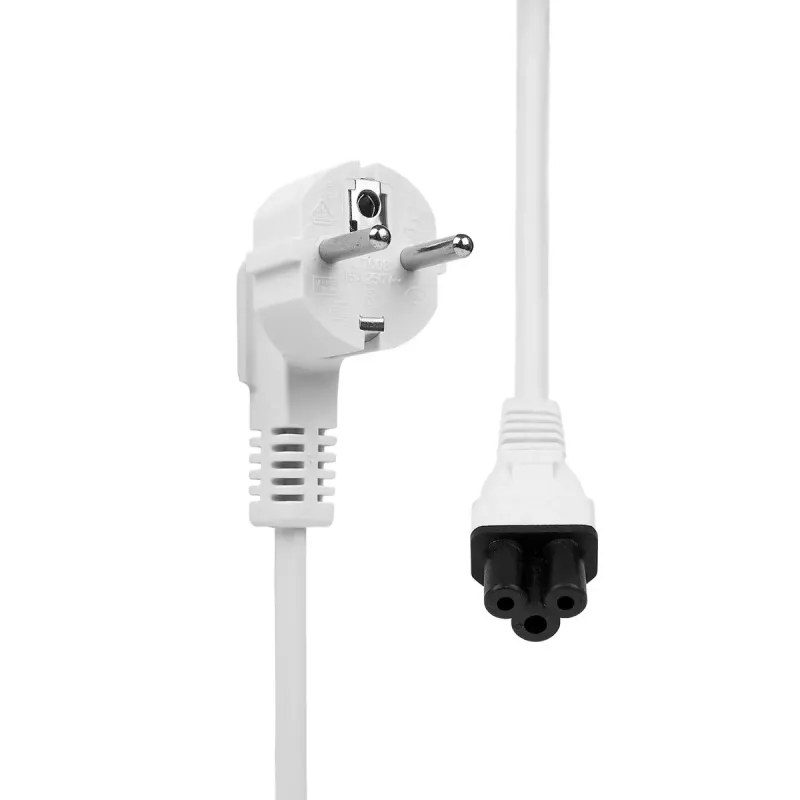Cavo di alimentazione ProXtend Type-F Schuko angolare a C5 bianco 5m
