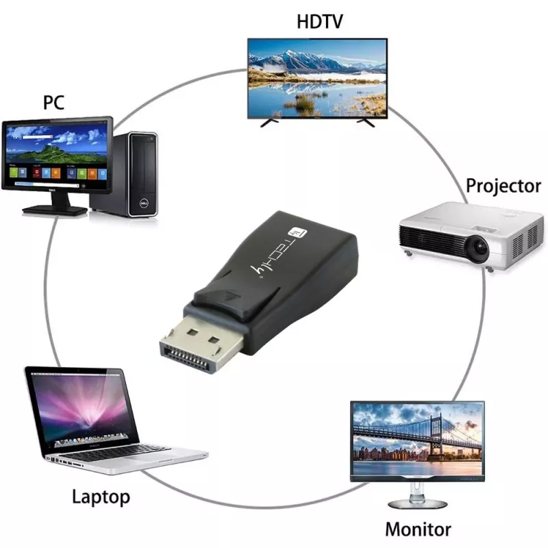 Adattatore cavo DisplayPort VGA Techly IADAP-DSP-230T