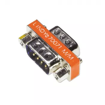 Mini adattatore 9 poli D maschio/maschio Lindy 70071