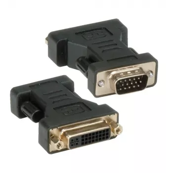 Adattatore Techly DVI a VGA analogico F/M IADAP DVI-9100, VGA, DVI-I, nero