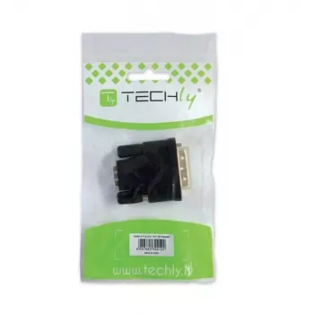Adattatore Techly DVI a VGA analogico F/M IADAP DVI-9100, VGA, DVI-I, nero
