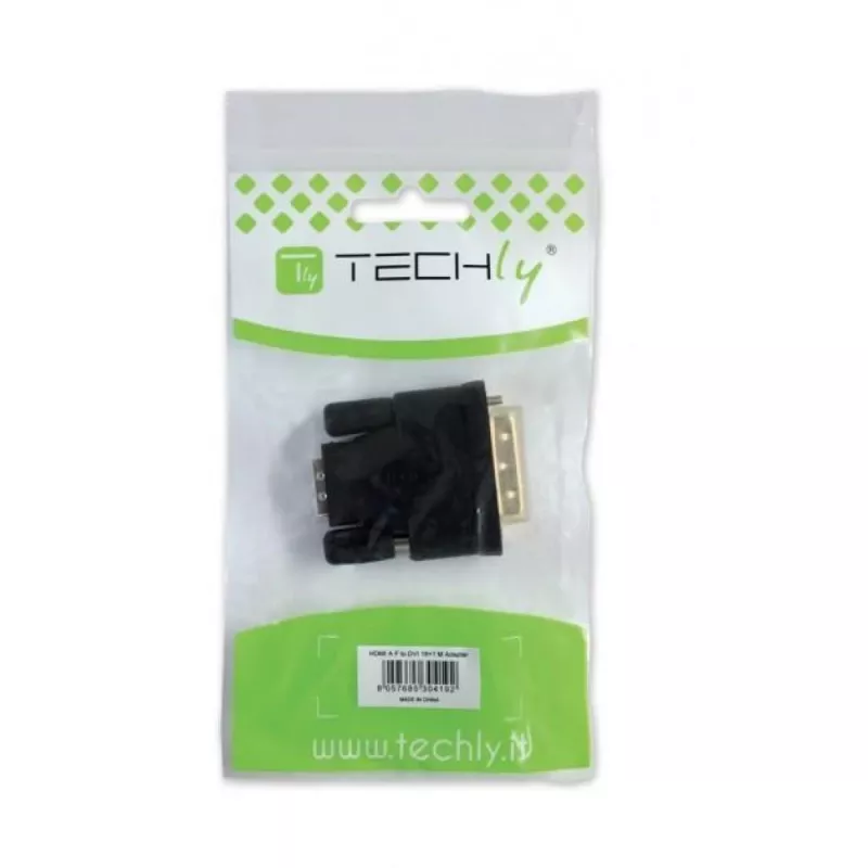 Adattatore Techly DVI a VGA analogico F/M IADAP DVI-9100, VGA, DVI-I, nero