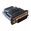 Adattatore cavo DVI-D nero Techly IADAP-DVI-HDMI-F