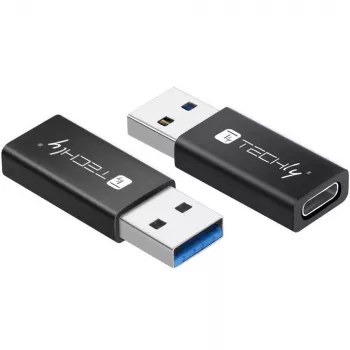 Adattatore USB Techly IADAP USB3-AFT USB A a USB C nero