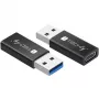 Adattatore USB Techly IADAP USB3-AFT USB A a USB C nero