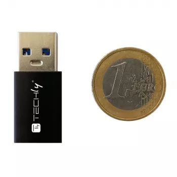 Adattatore USB Techly IADAP USB3-AFT USB A a USB C nero