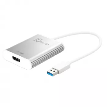Adattatore display j5create JUA354 USB 3.0 a 4K HDMI argento
