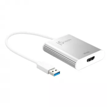 Adattatore display j5create JUA354 USB 3.0 a 4K HDMI argento