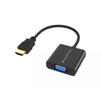 Adattatore Conceptronic ABBY20B HDMI a VGA, 0,25 m, HDMI Type A (standard), VGA (D-Sub), maschio, femmina, dritto
