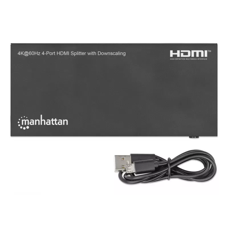 Splitter HDMI Manhattan 4 porte 4K@60Hz con downscaling