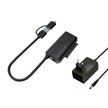 Conceptronic ABBY21B adattatore USB 3.0 SATA con alimentatore, 2,5