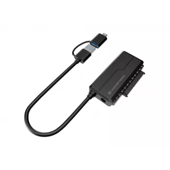 Conceptronic ABBY21B adattatore USB 3.0 SATA con alimentatore, 2,5