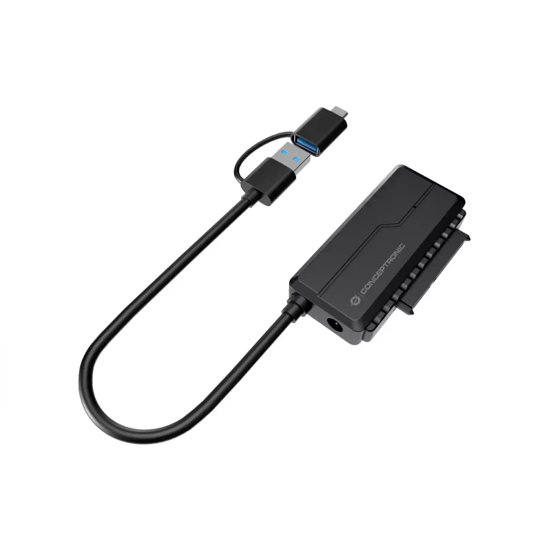 Conceptronic ABBY21B adattatore USB 3.0 SATA con alimentatore, 2,5