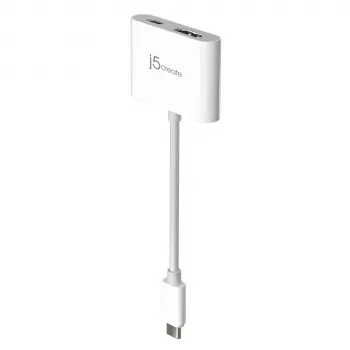 j5create JCA152 adattatore USB-C® a HDMI™ 4K con Power Delivery, nero