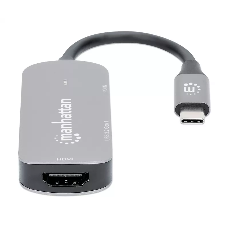 Manhattan dock/hub USB-C HDMI USB-A USB-C 100W Power Delivery 4K 60Hz