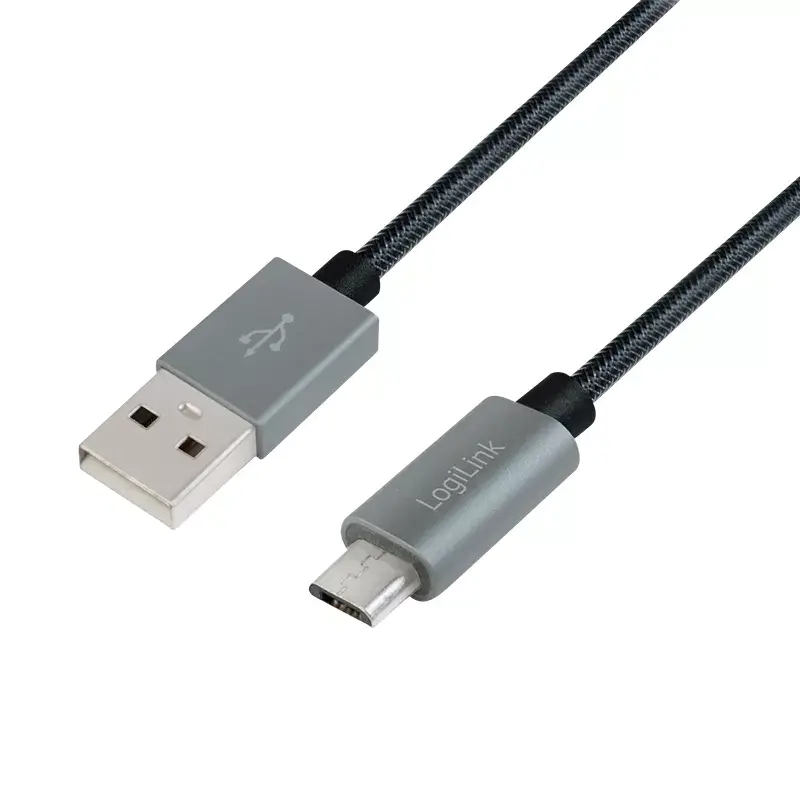 Cavo USB LogiLink CU0132 1m USB A Micro-USB A grigio