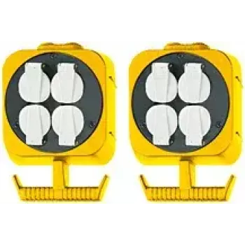Ciabatta Brennenstuhl 1151760 5 m 2 prese AC nero bianco giallo