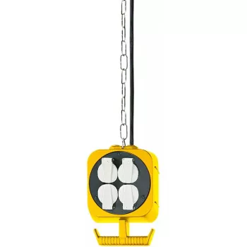 Ciabatta Brennenstuhl 1151760 5 m 2 prese AC nero bianco giallo