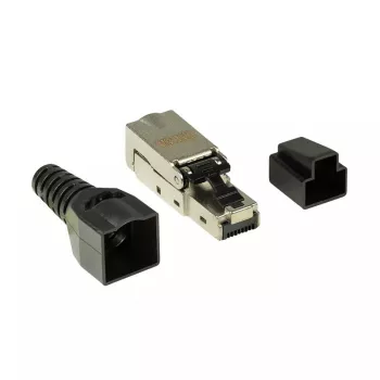 Connettore per fili LogiLink MP0044 RJ-45 Cat6a 0,5 m acciaio inox