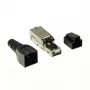 Connettore per fili LogiLink MP0044 RJ-45 Cat6a 0,5 m acciaio inox