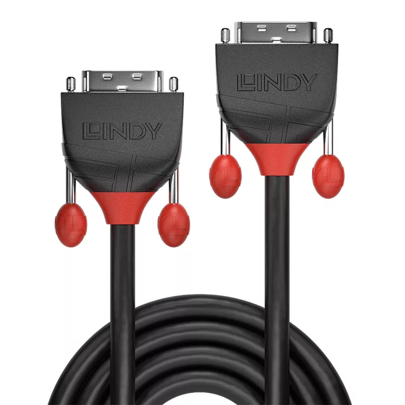 Cavo DVI-D Dual Link Lindy 1m, linea nera