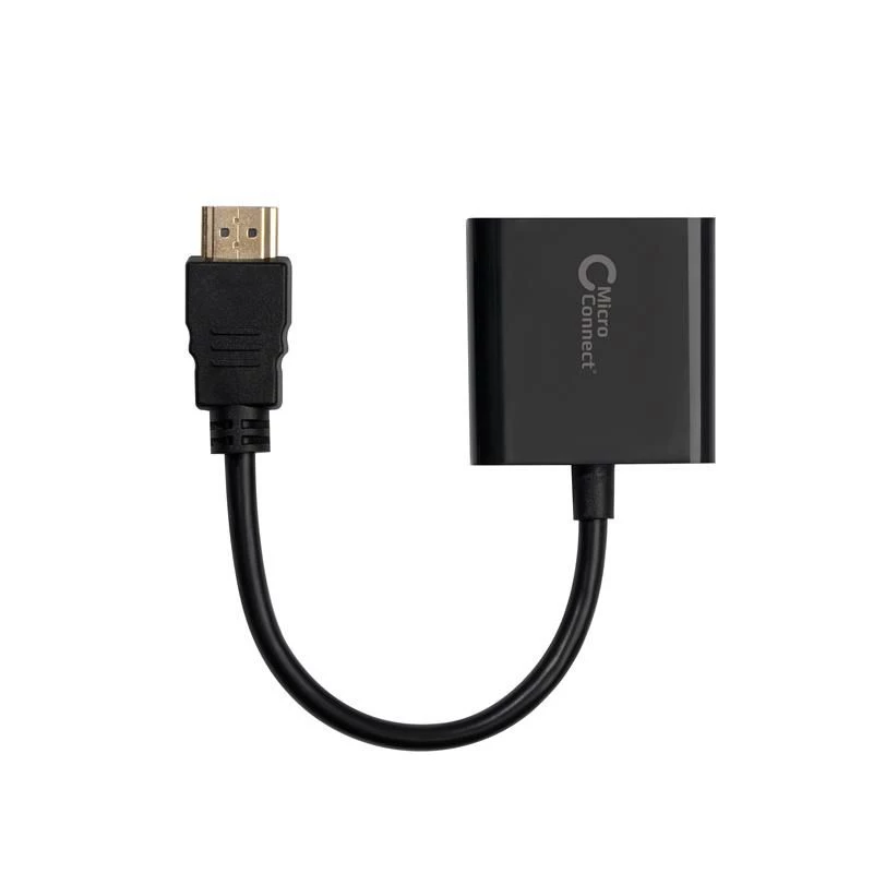 Microconnect HDMVGA1B Adattatore cavo video 0,15 m HDMI Type-A (standard) VGA (D-Sub) nero