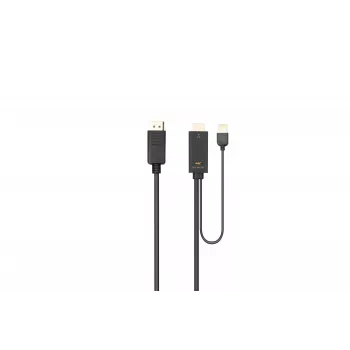 Microconnect HDMI-DP-CON3 Adattatore cavo video 3 m HDMI Type-A (standard) DisplayPort nero