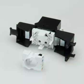Keystone Jack ROLINE Cat. 6a RJ-45 non schermato senza attrezzi sottile nero