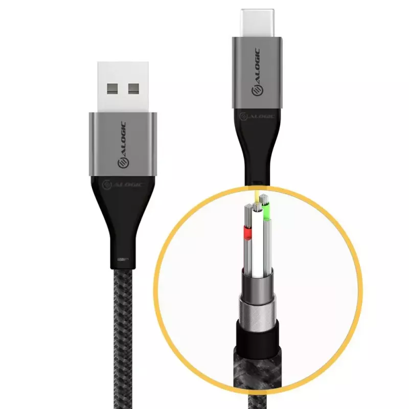 Cavo USB ALOGIC ULCA2030-SGR 0,3 m USB 2.0 grigio