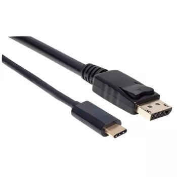 Cavo Manhattan USB-C su DisplayPort, 4K@60Hz, 2 m, connettore maschio a maschio, nero, non bidirezionale, tre anni di garanzia, equivalente a CDP2DP2MBD