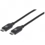 Cavo USB-C Manhattan USB2C5C2M 2 m connettore maschio a maschio