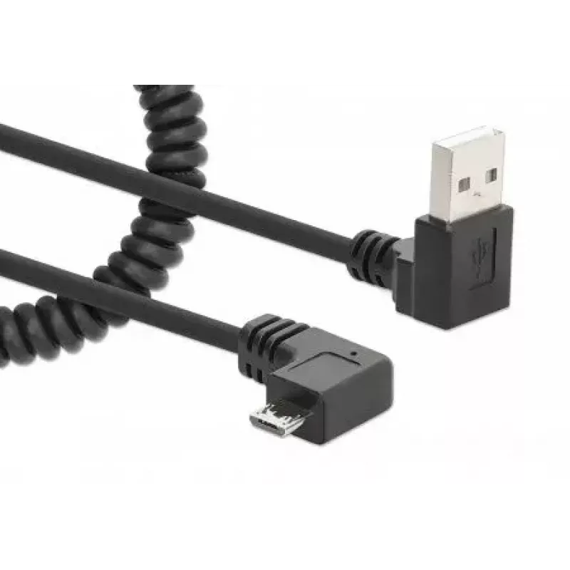 Cavo Manhattan USB-A su Micro-USB 356237 1 m connettore maschio a maschio nero