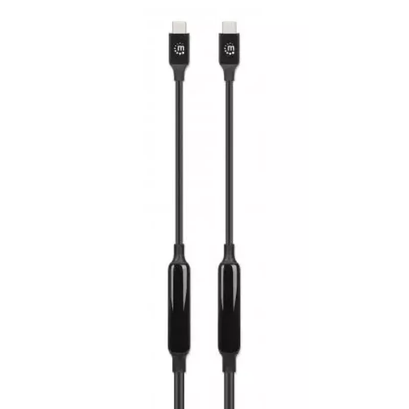 Cavo USB-C Manhattan 5m attivo connettore maschio su connettore maschio 10 Gbit/s 3A nero