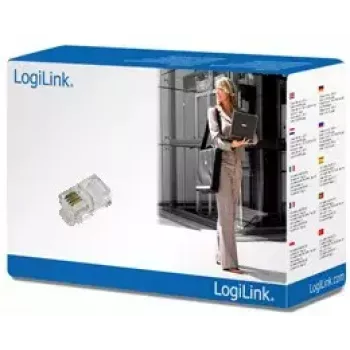 Connettore maschio RJ10 LogiLink MP0017 trasparente
