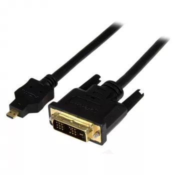 Cavo Micro-HDMI a DVI StarTech.com 1 m – cavo adattatore Micro-HDMI a DVI – cavo convertitore video da dispositivo Micro-HDMI Type-D a monitor/display/proiettore DVI-D Single Link – robusto