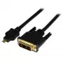Cavo Micro-HDMI a DVI StarTech.com 1 m – cavo adattatore Micro-HDMI a DVI – cavo convertitore video da dispositivo Micro-HDMI Type-D a monitor/display/proiettore DVI-D Single Link – robusto
