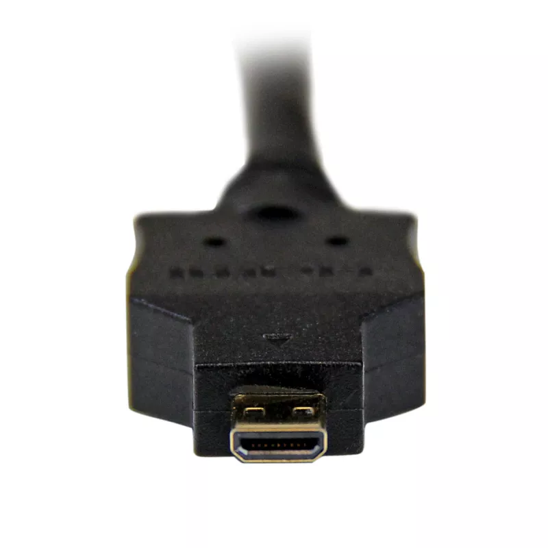 Cavo Micro-HDMI a DVI StarTech.com 1 m – cavo adattatore Micro-HDMI a DVI – cavo convertitore video da dispositivo Micro-HDMI Type-D a monitor/display/proiettore DVI-D Single Link – robusto