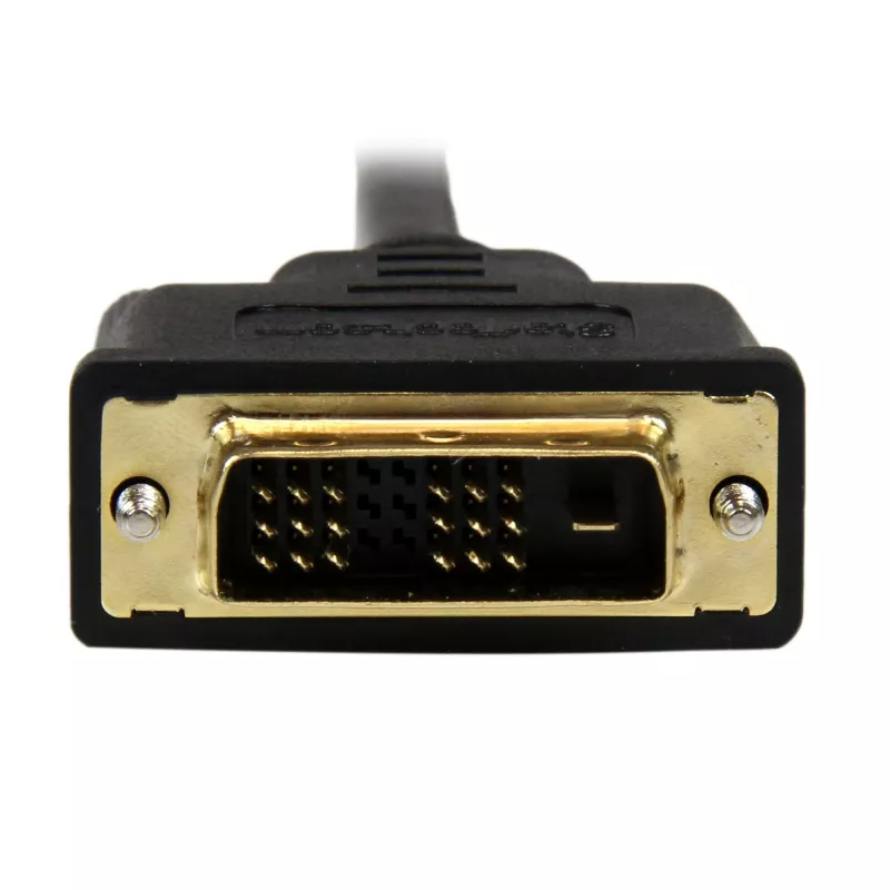 Cavo Micro-HDMI a DVI StarTech.com 1 m – cavo adattatore Micro-HDMI a DVI – cavo convertitore video da dispositivo Micro-HDMI Type-D a monitor/display/proiettore DVI-D Single Link – robusto