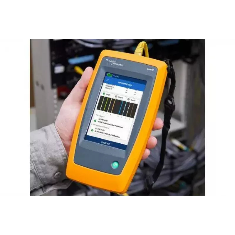 Tester di rete Fluke LinkIQ nero blu arancione RJ-45 305 m