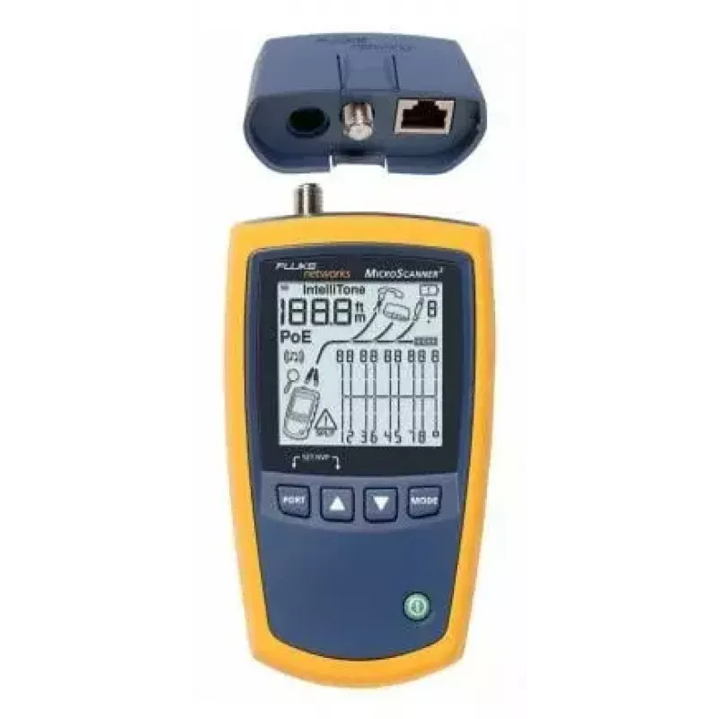 Tester per cavi Fluke MicroScanner² blu giallo