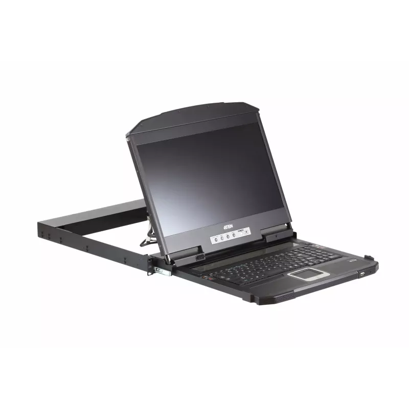 ATEN CL3800NW console rack 47 cm (18,5 inch) 1920 x 1080 Pixel metallo, plastica nero 1HE