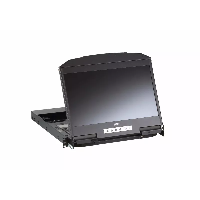 ATEN CL3800NW console rack 47 cm (18,5 inch) 1920 x 1080 Pixel metallo, plastica nero 1HE
