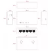 Switch Lanview LVN-DESK-5PORT-1G non gestito 5 porte Gigabit Ethernet