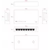 Switch non gestito Lanview LVN-DESK-8PORT-1G — switch desktop Ethernet 8 porte 1 Gbps